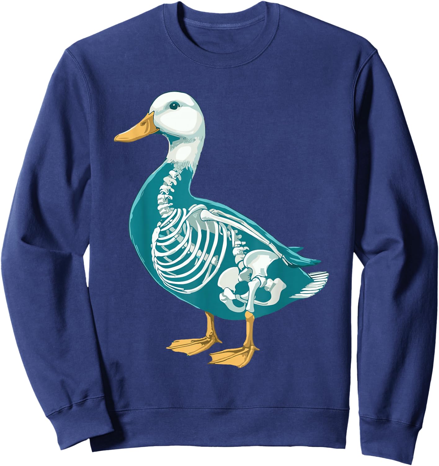 X-ray Duck Body Anatomy Radiography Skeleton Sweatshirt - Sweatshirt | Navy