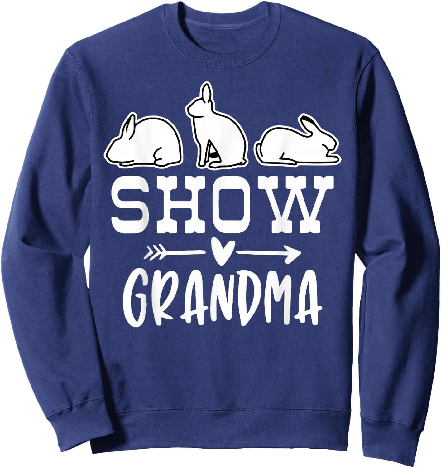 Show Rabbit Grandma Sweatshirt - Sweatshirt | Navy