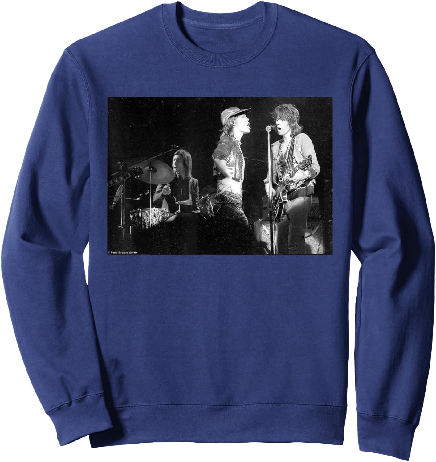 The Rolling Stones Charlie Mick And Keith By Everard Smith Sweatshirt - Sweatshirt | Navy