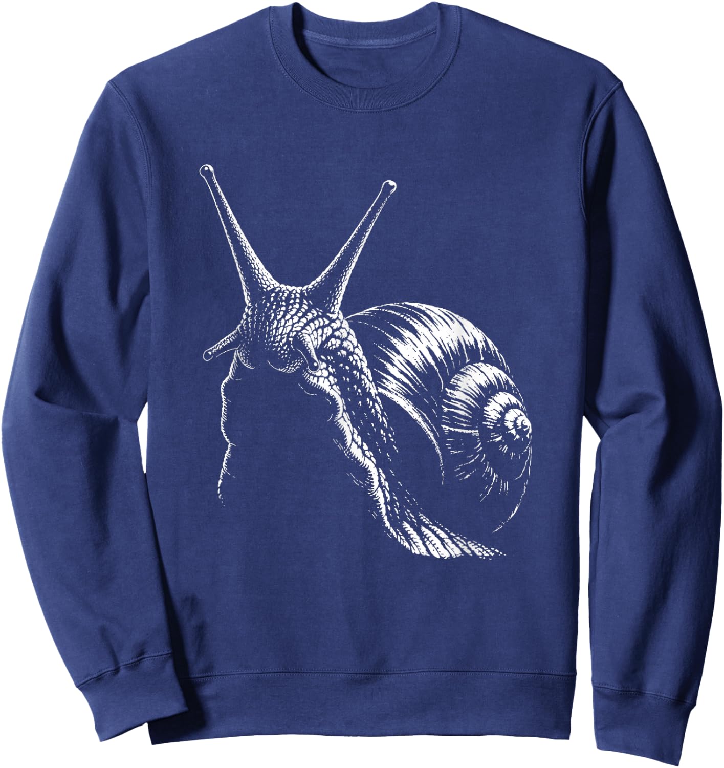 Snail Portrait Black and White Sweatshirt - Sweatshirt | Navy