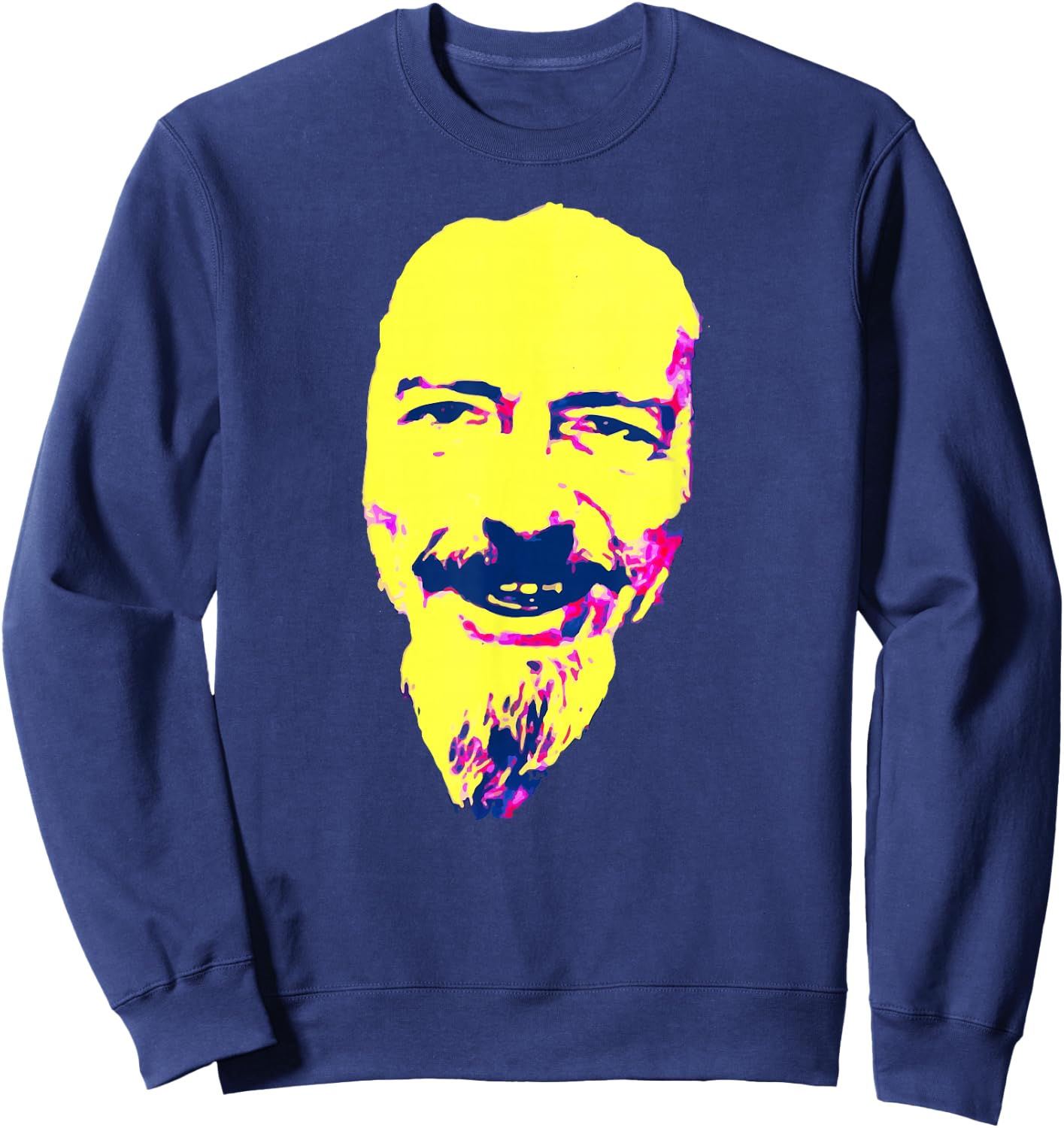 Psychedelic Alan Watts Sweatshirt - Sweatshirt | Navy
