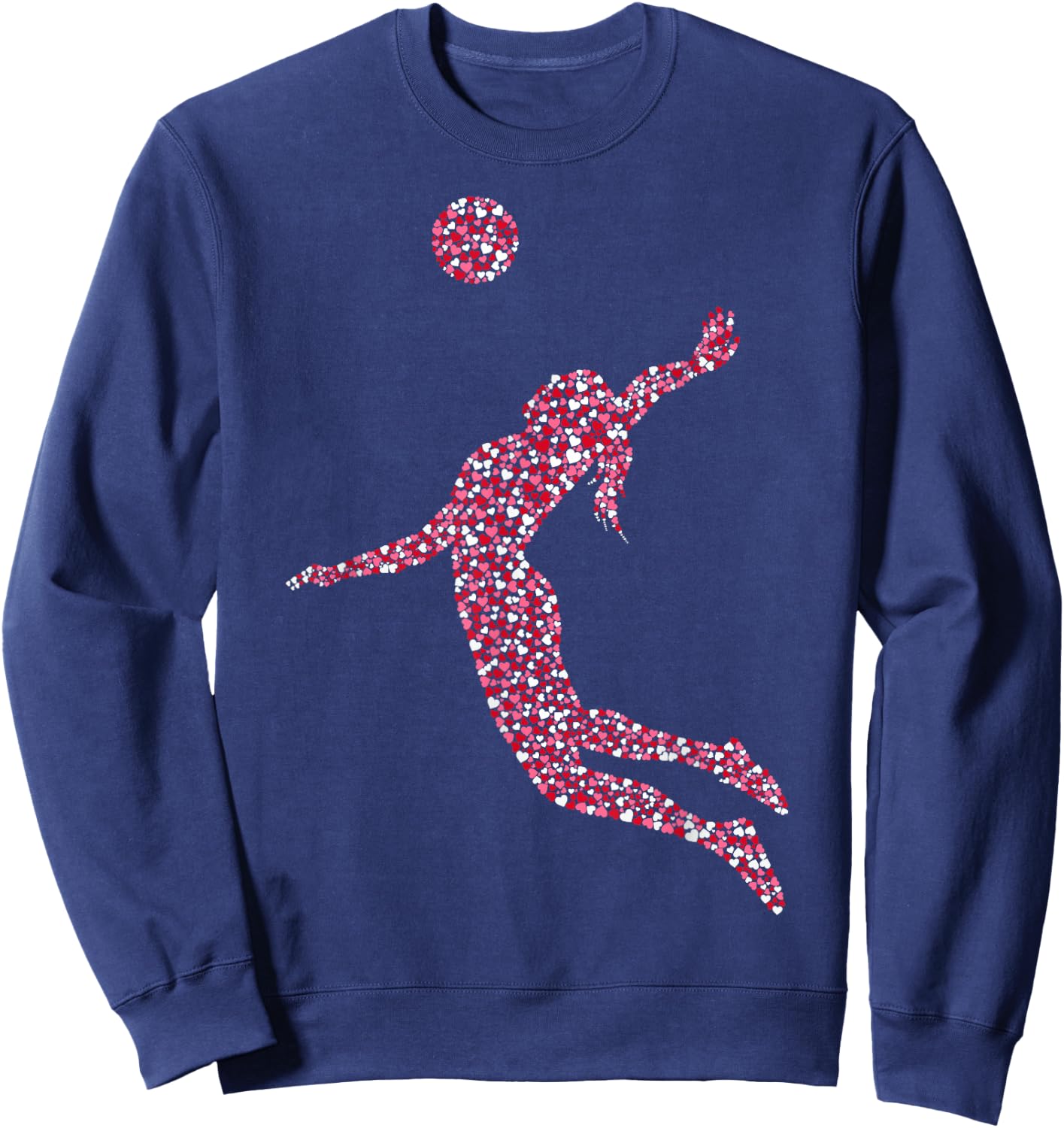 Volleyball Mädchen Volleyballerin Kinder Frauen Sweatshirt - Sweatshirt | Navy