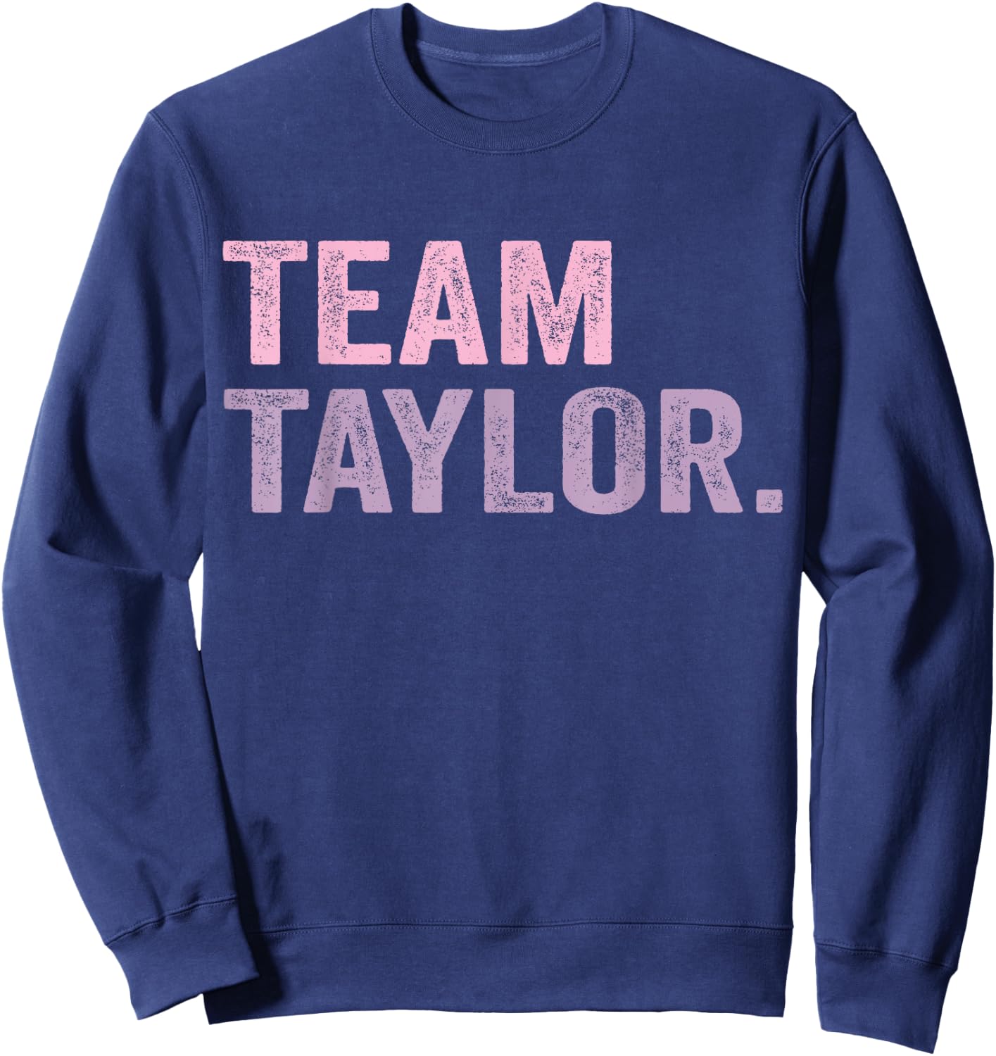 Team Taylor Retro Groovy Personalised Team Name Sweatshirt - Sweatshirt | Navy