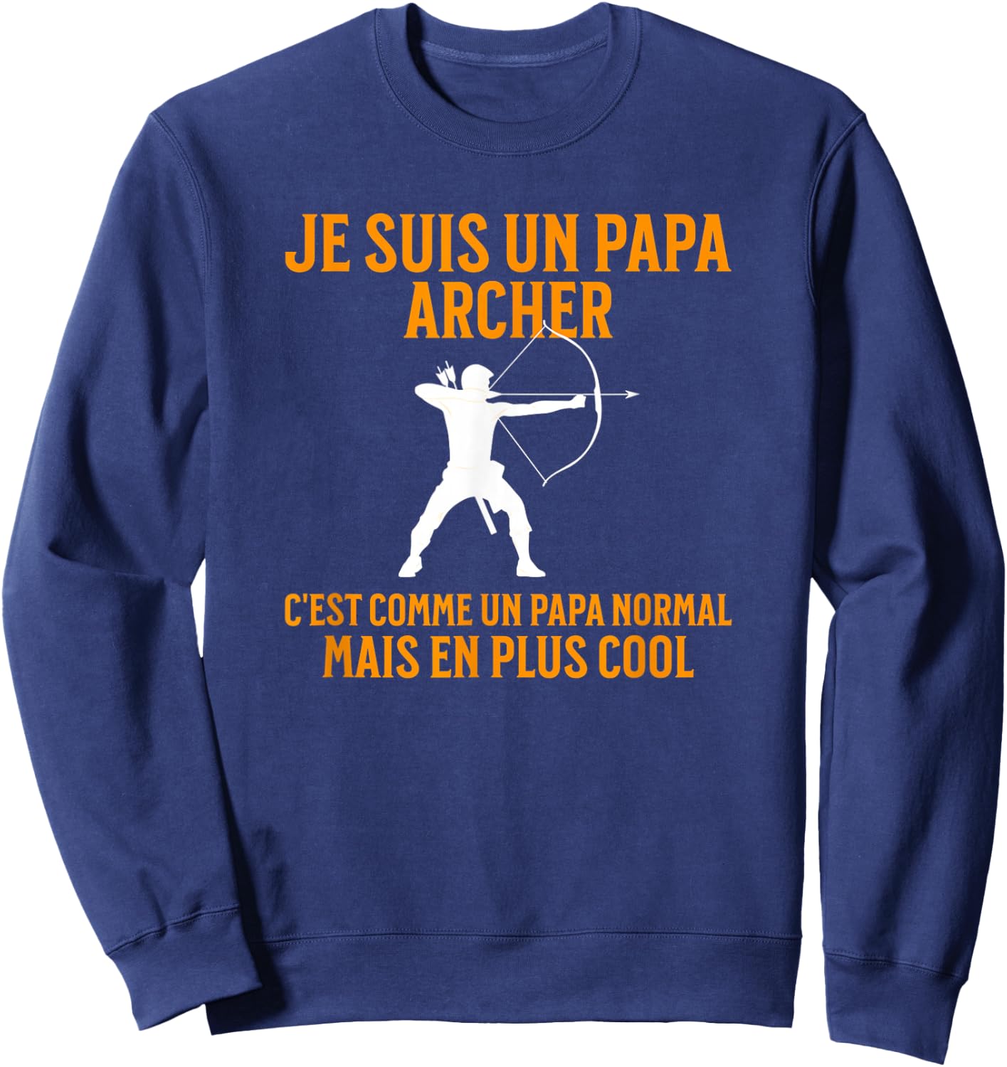 Papa Archer | Archer Gift | Humor Archery Sweatshirt - Sweatshirt | Navy