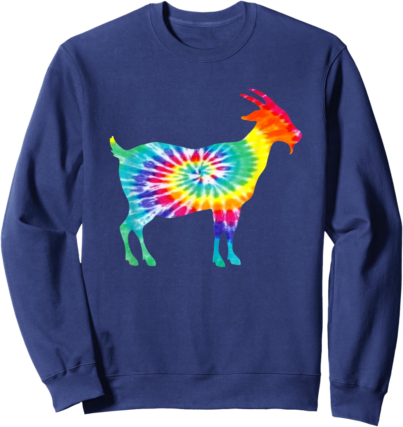 Goat Tie Dye Silhouette Sweatshirt - Sweatshirt | Navy