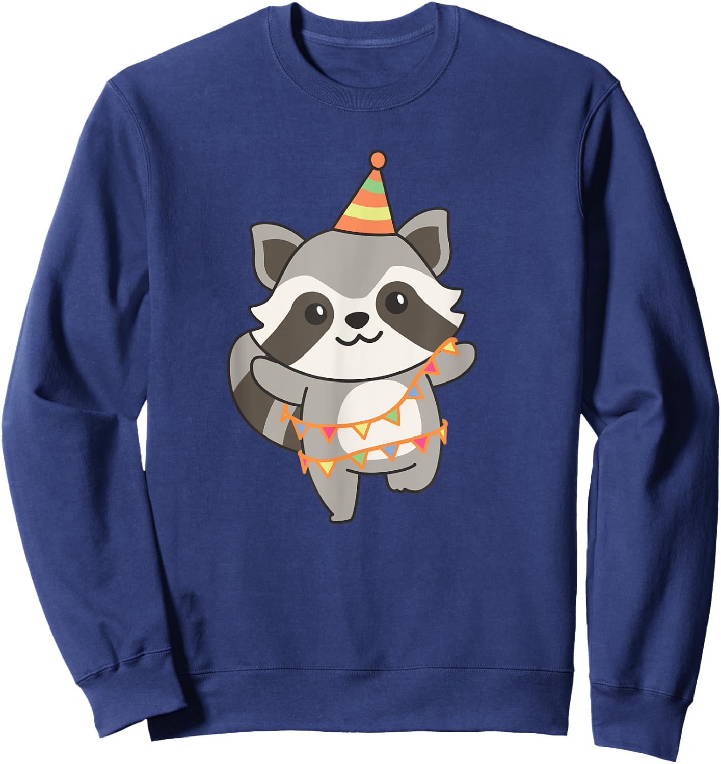 Birthday Raccoon For Children A Birthday Raccoon Sweatshirt - Sweatshirt | Navy