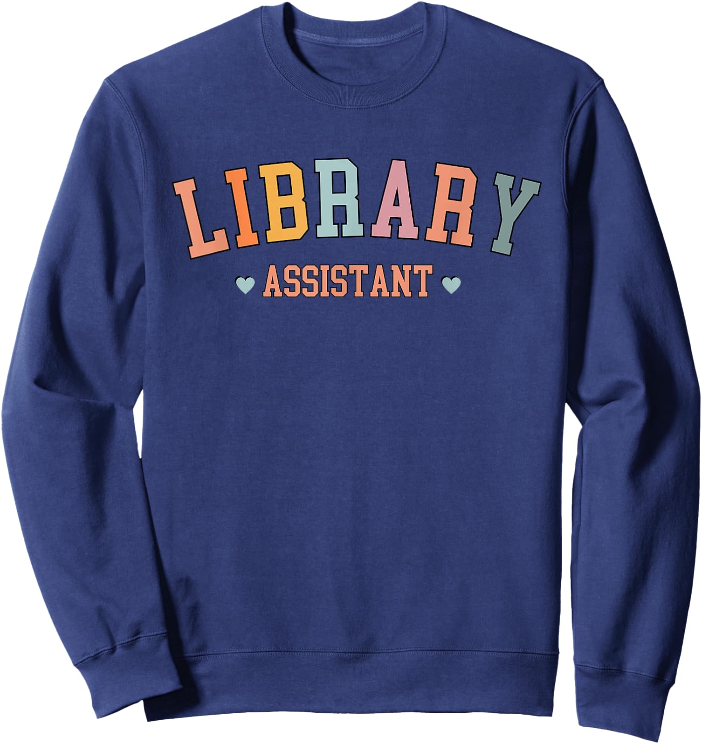 Library Vintage Bookworms Librarian Lady Library Assistant Sweatshirt - Sweatshirt | Navy