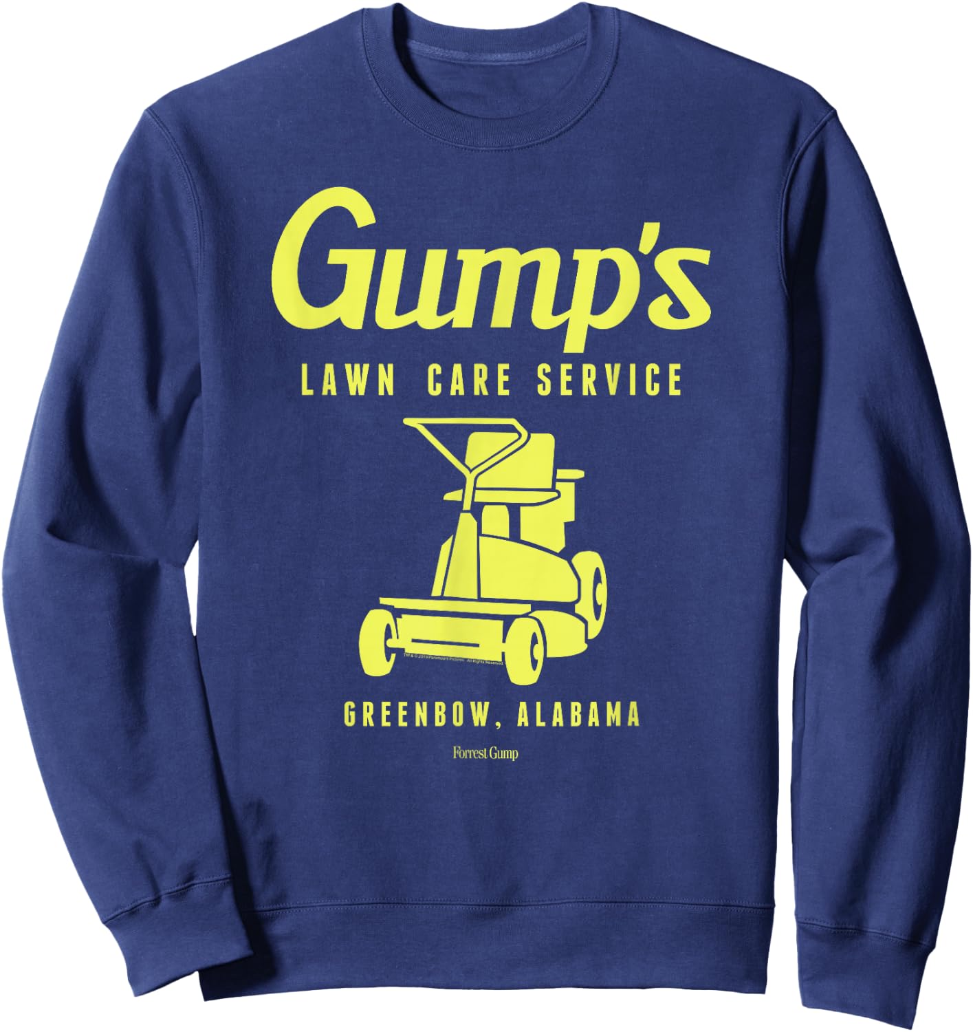 Forrest Gump Lawn Care Service Sweatshirt - Sweatshirt | Navy