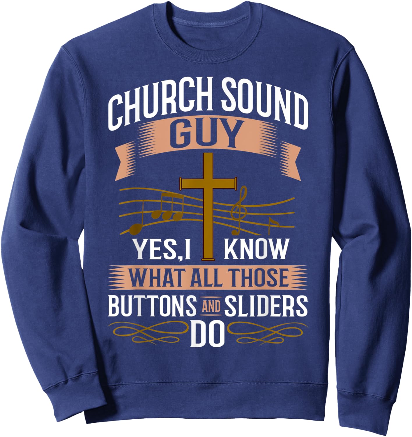 Church Sound Engineer Audio System Music Christian Sweatshirt - Sweatshirt | Navy