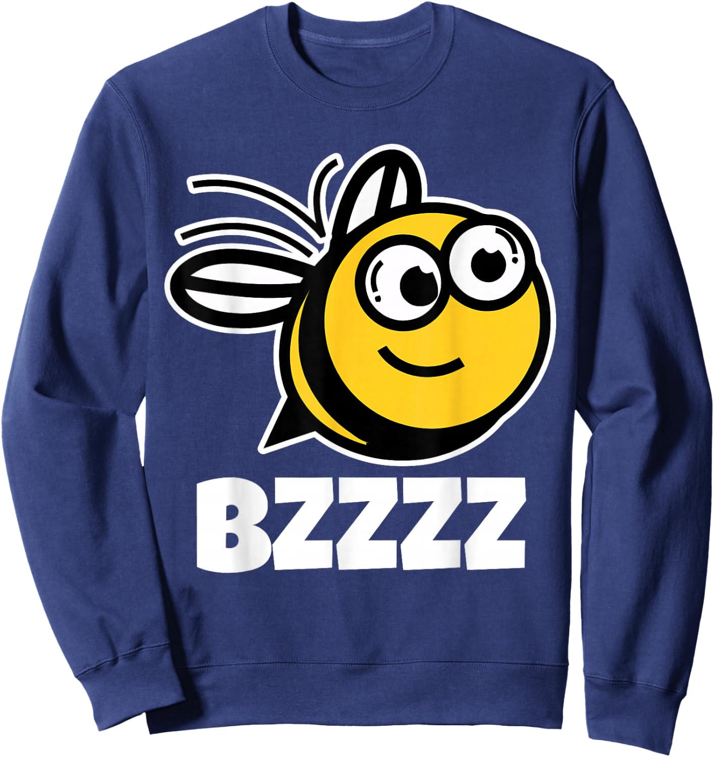 BZZZZ Bees Shirt | Bee Lover Shirt | Kids Bee Sweatshirt - Sweatshirt | Navy