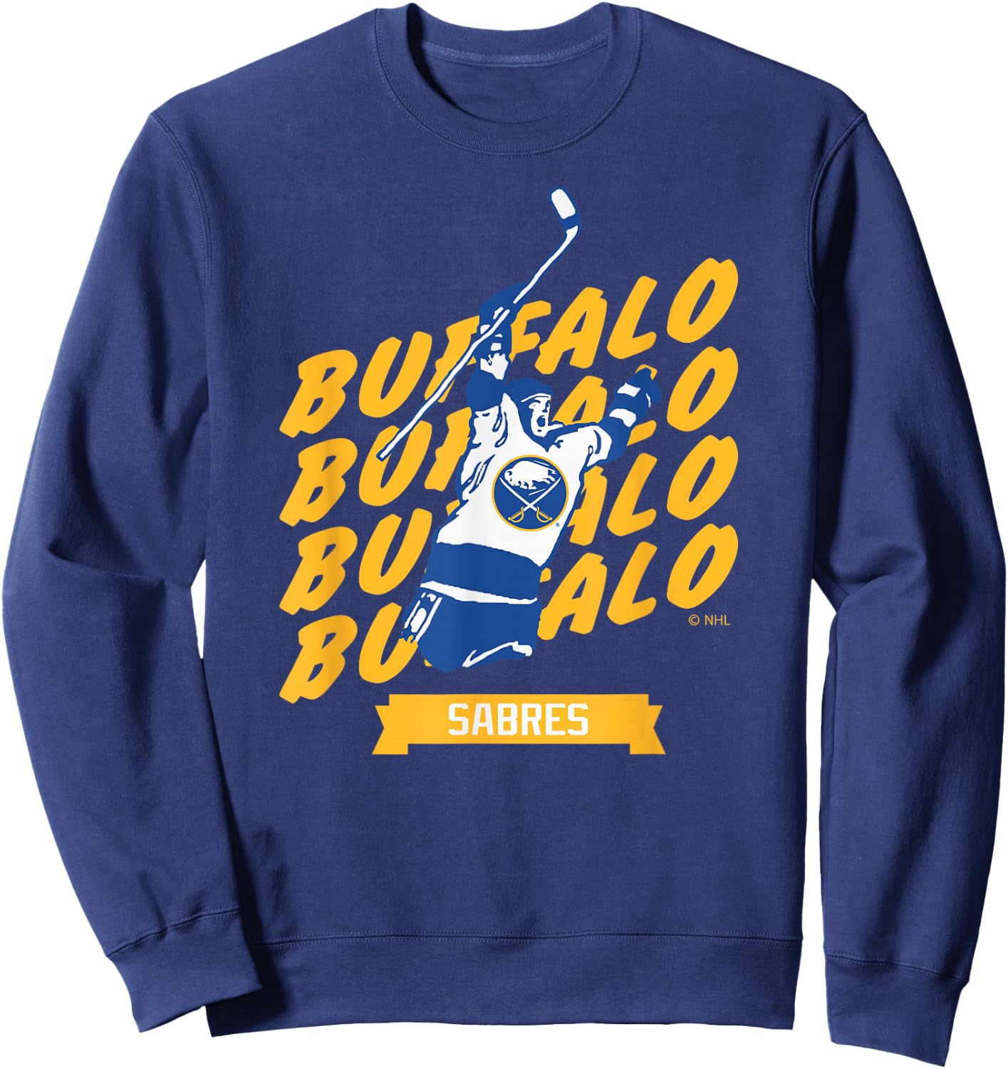 Buffalo Sabres Graffiti Black Officially Licensed Sweatshirt - Sweatshirt | Navy