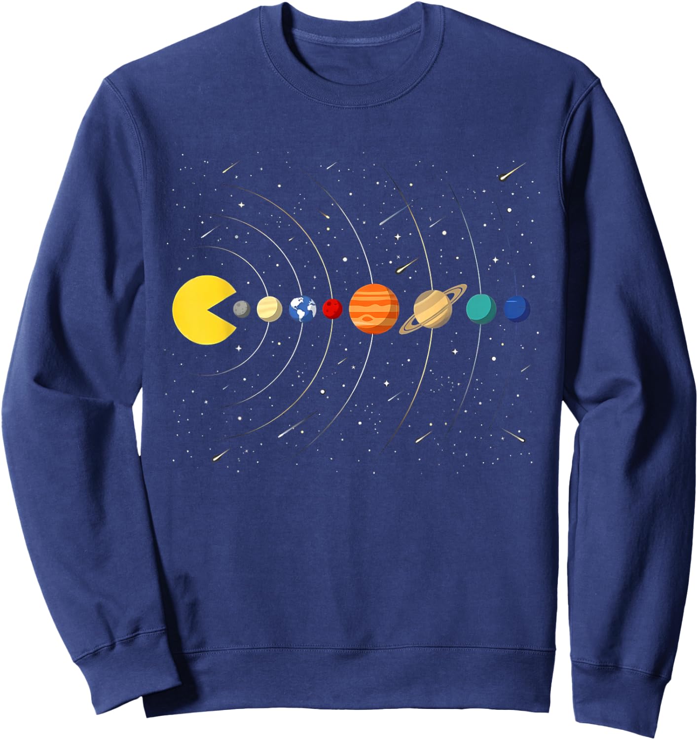 Funny Solar System Astronauts Space Video Game Gift Men Boys Sweatshirt - Sweatshirt | Navy