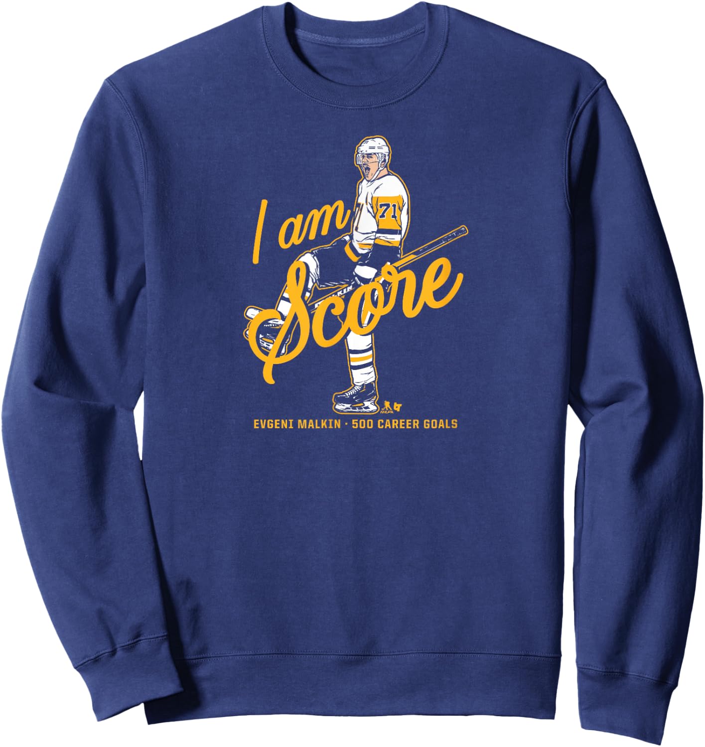 Evgeni Malkin - 500 Goals - Pittsburgh Hockey Sweatshirt - Sweatshirt | Navy