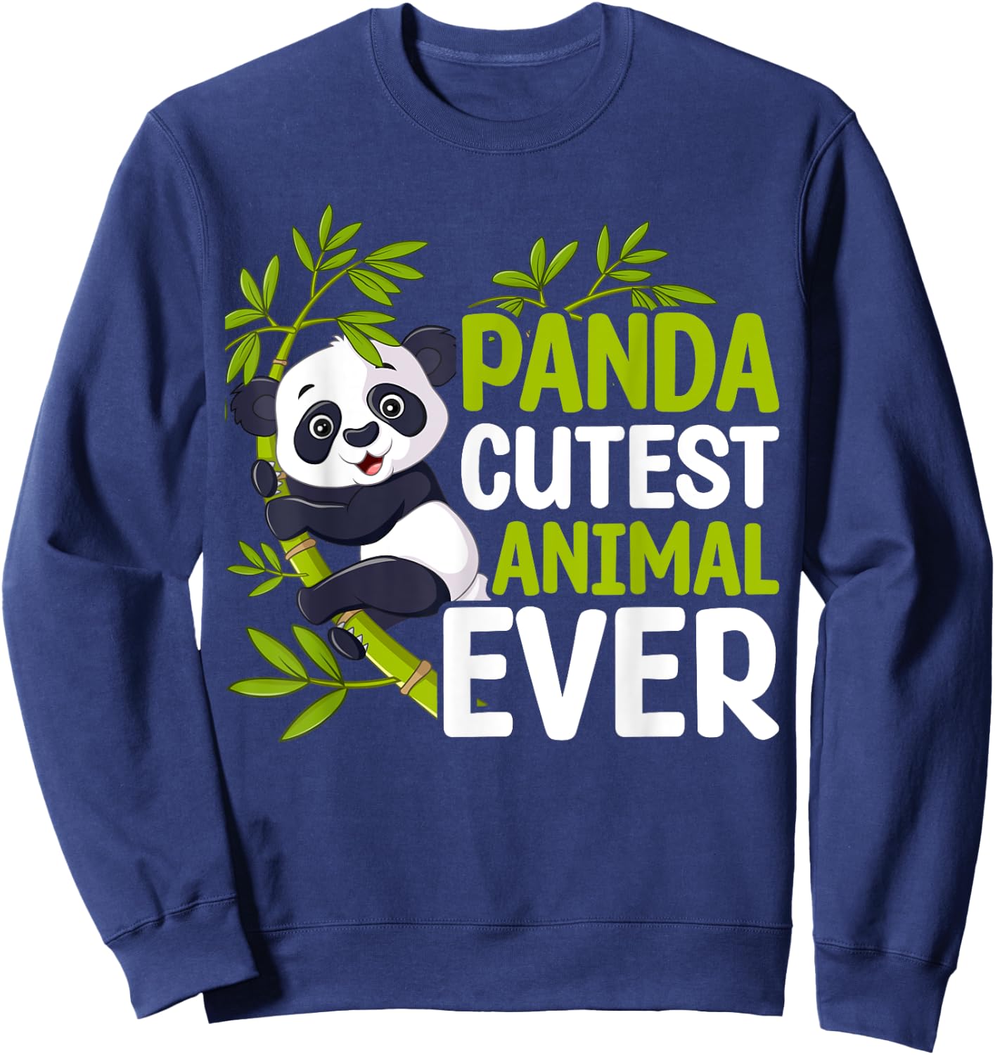 Panda Cutest Animal Ever Sweatshirt - Sweatshirt | Navy