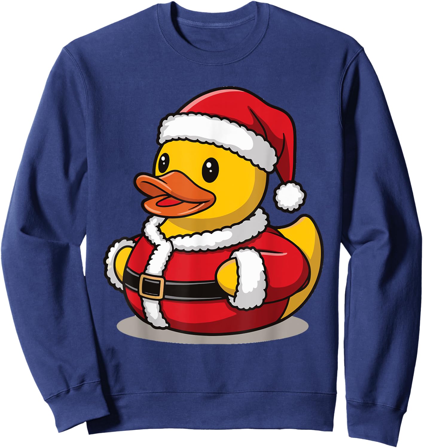 Adult Black Cartoon Holiday Winter Pull On 1 Count 0 Pockets Unique Design Short Sleeve Mandarin Collar Fitted Small Sweatshirt - Sweatshirt | Navy