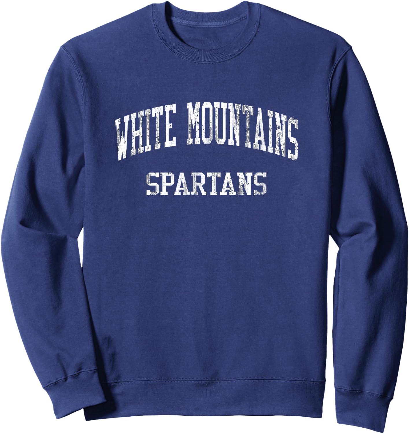 White Mountains High School HS Whitefield NH Vintage Sports Sweatshirt - Sweatshirt | Navy