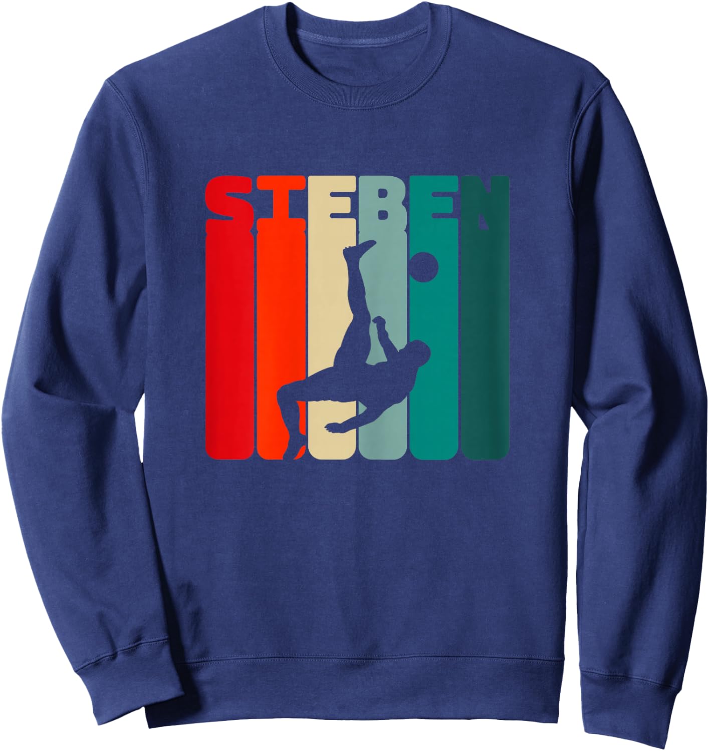 7. Geburtstag Fußballer 7 Jahre Fußball Jungs Sweatshirt - Sweatshirt | Navy