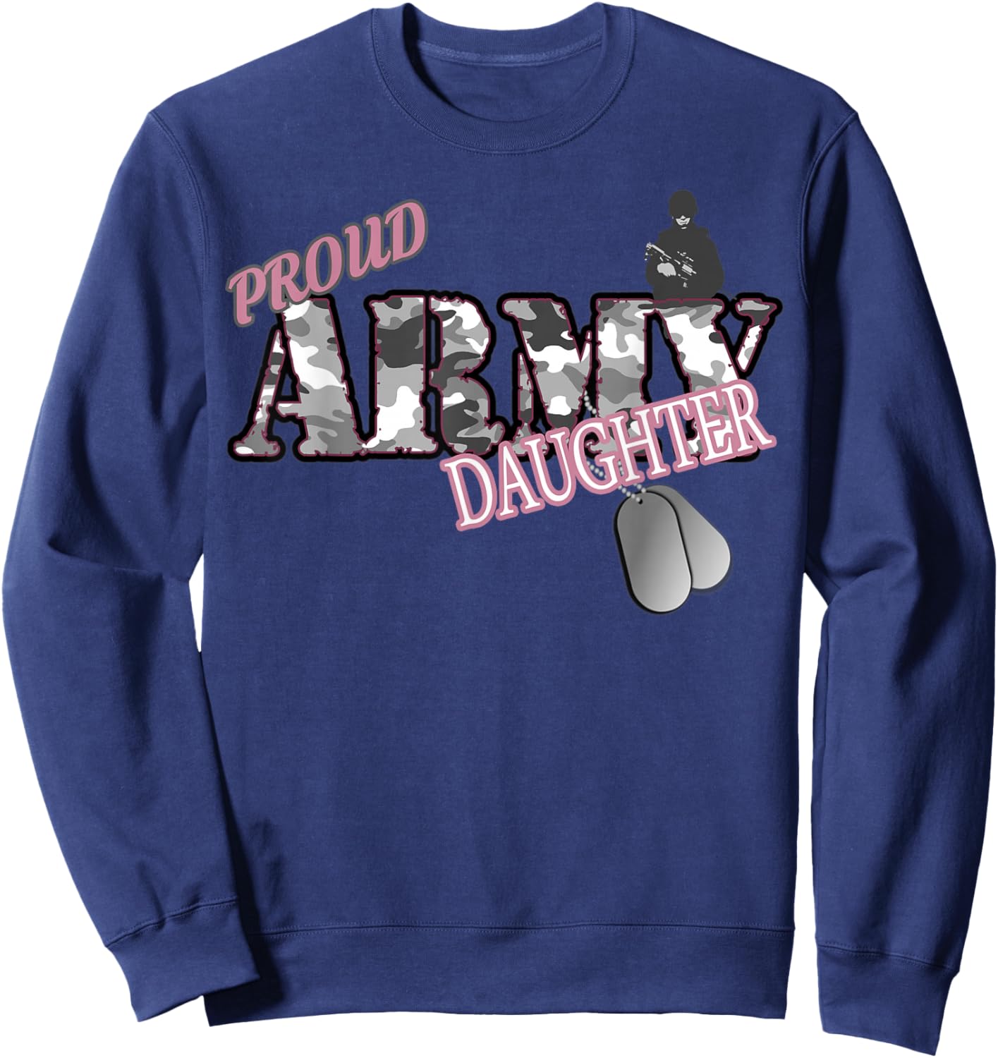 Proud Army Daughter Sweatshirt - Sweatshirt | Navy