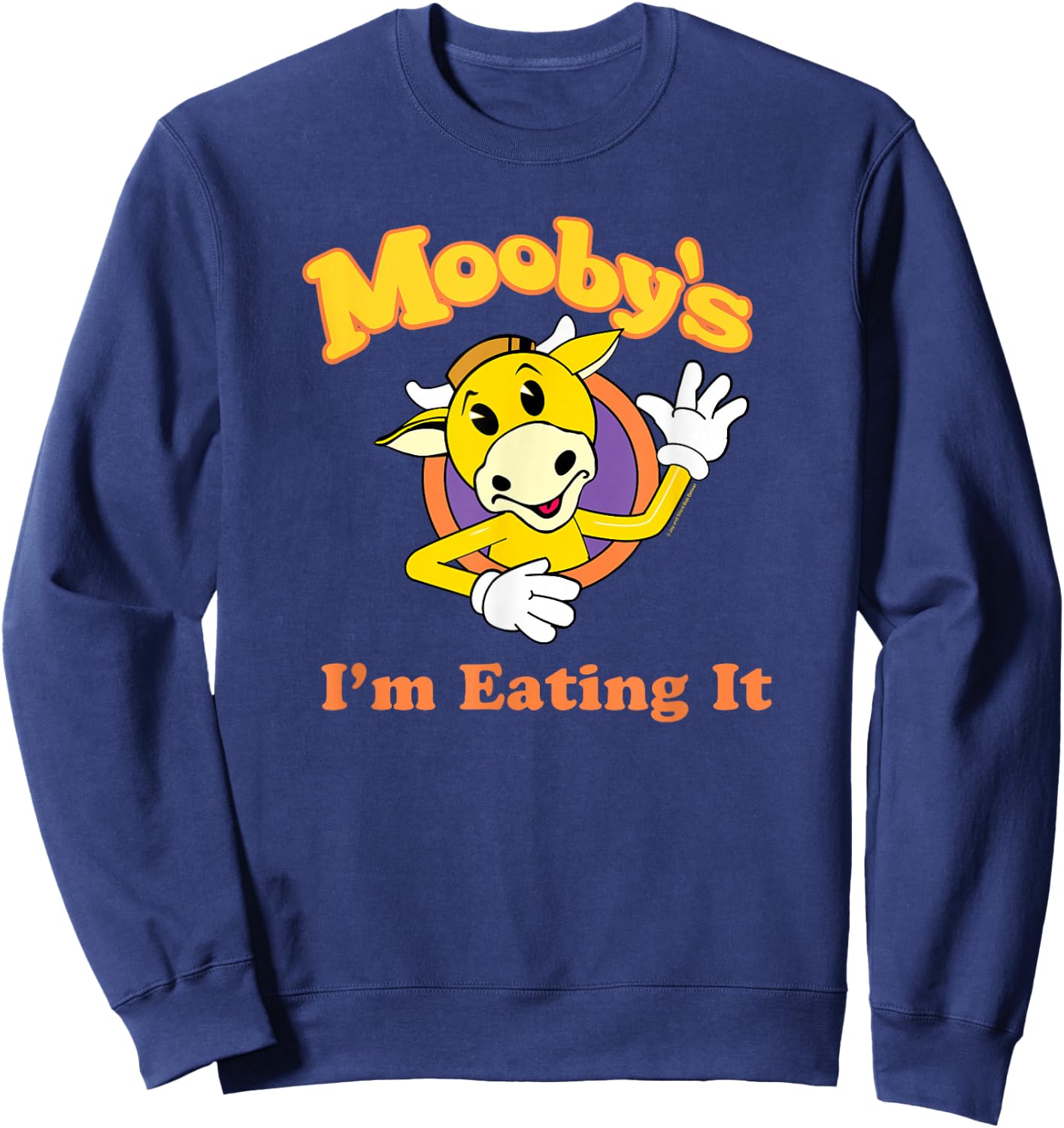 Jay & Silent Bob Mooby's Mascot Wave I'm Eating It Sweatshirt - Sweatshirt | Navy