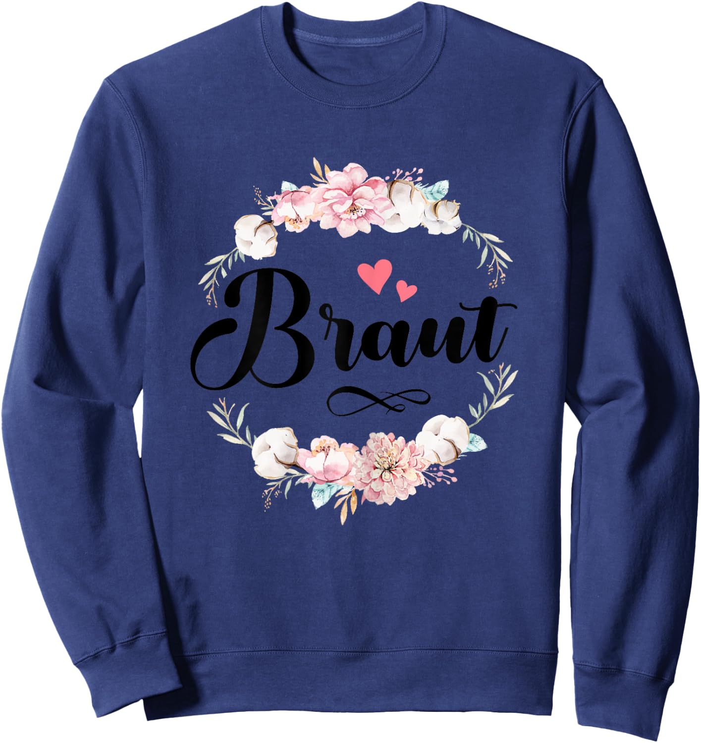 JGA Braut Junggesellinnenabschied Weiß Frau Bride Sweatshirt - Sweatshirt | Navy