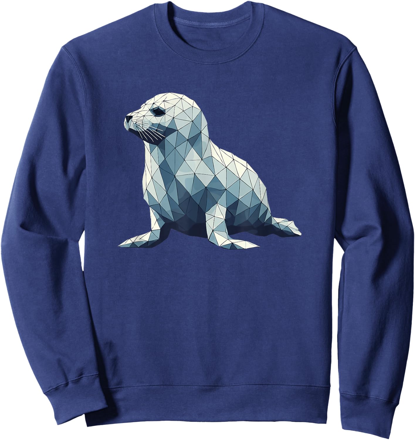 Geometric Art Baby Seal Seals Sweatshirt - Sweatshirt | Navy