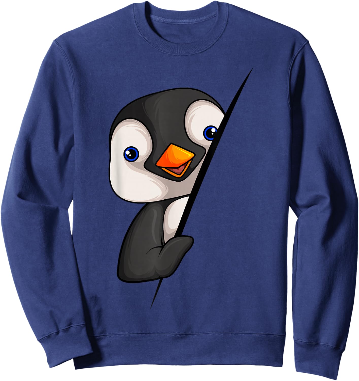 Penguin Girls Boys Children Women Penguin Sweatshirt - Sweatshirt | Navy