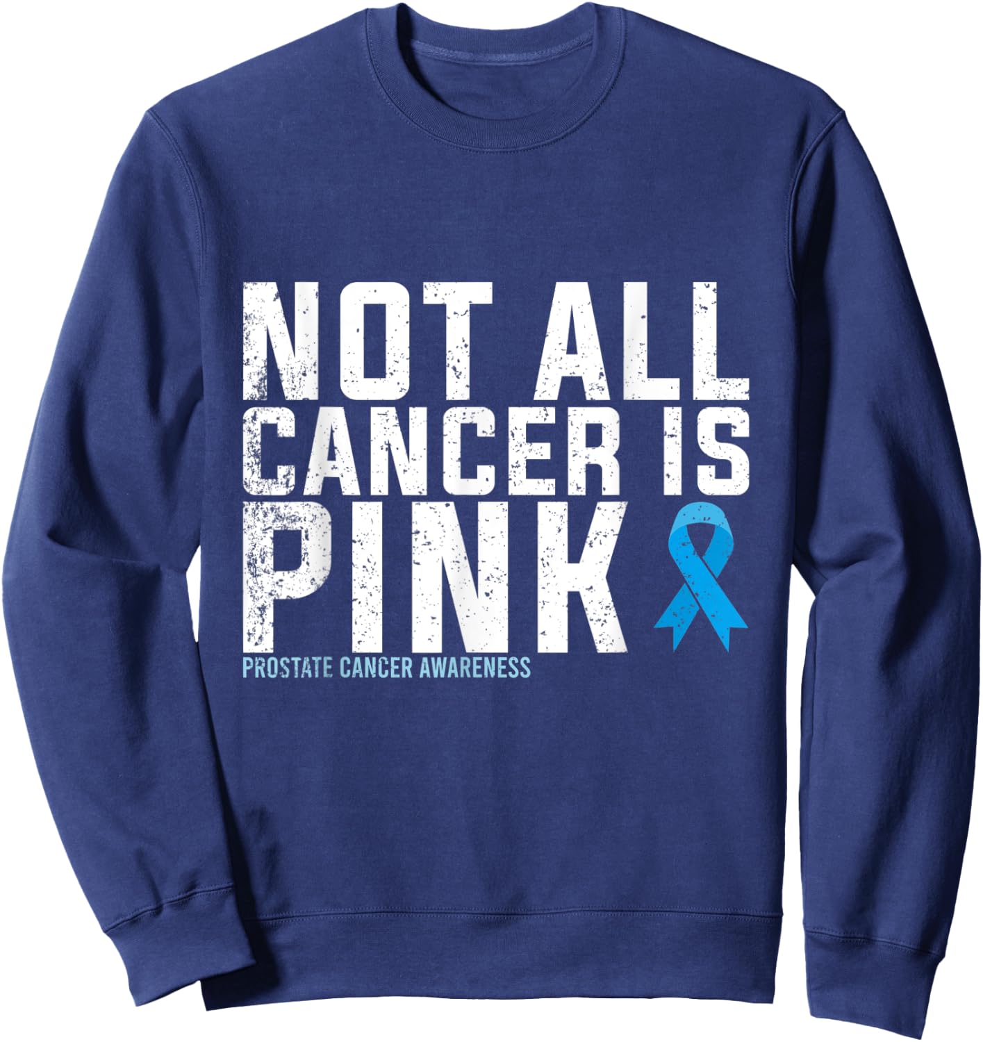 Warrior Men Prostate Cancer Awareness Sweatshirt - Sweatshirt | Navy