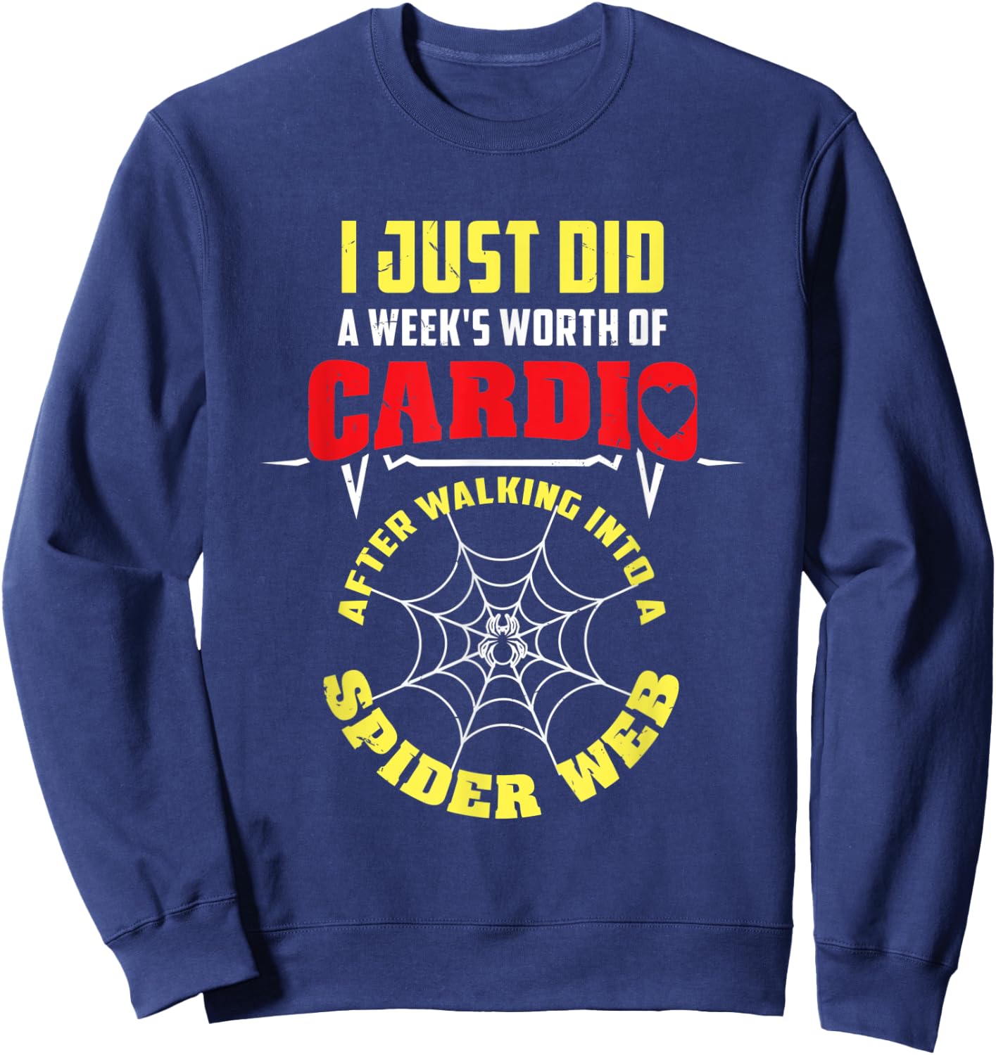 Cardio Spider Web Sweatshirt - Sweatshirt | Navy