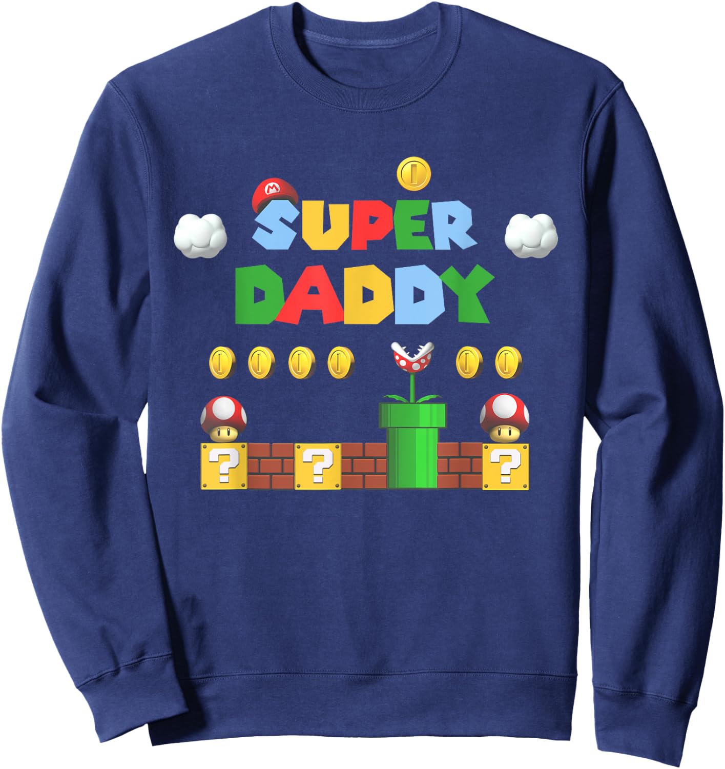 Super Daddy Abenteuer Thema Familie Liebe Sweatshirt - Sweatshirt | Navy