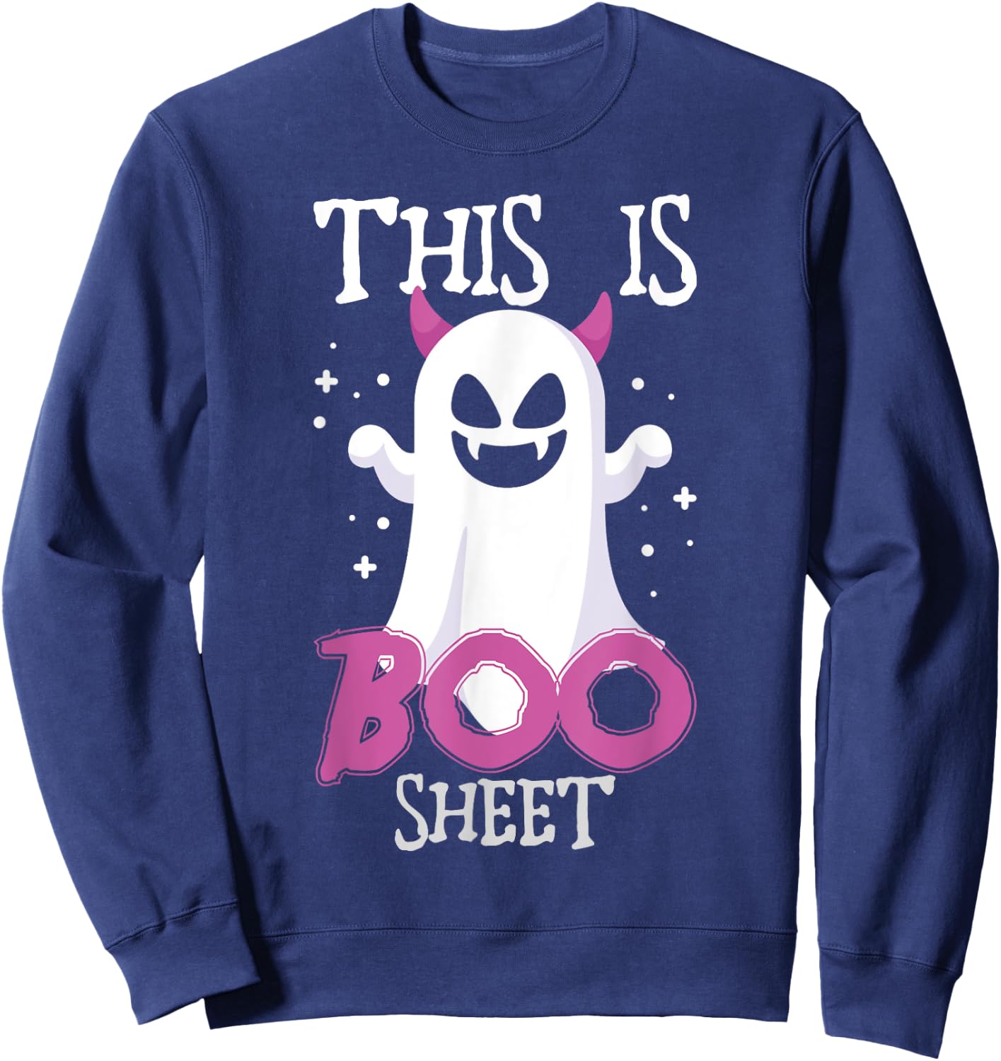 This Is Boo Shit Ghost Sweatshirt - Sweatshirt | Navy