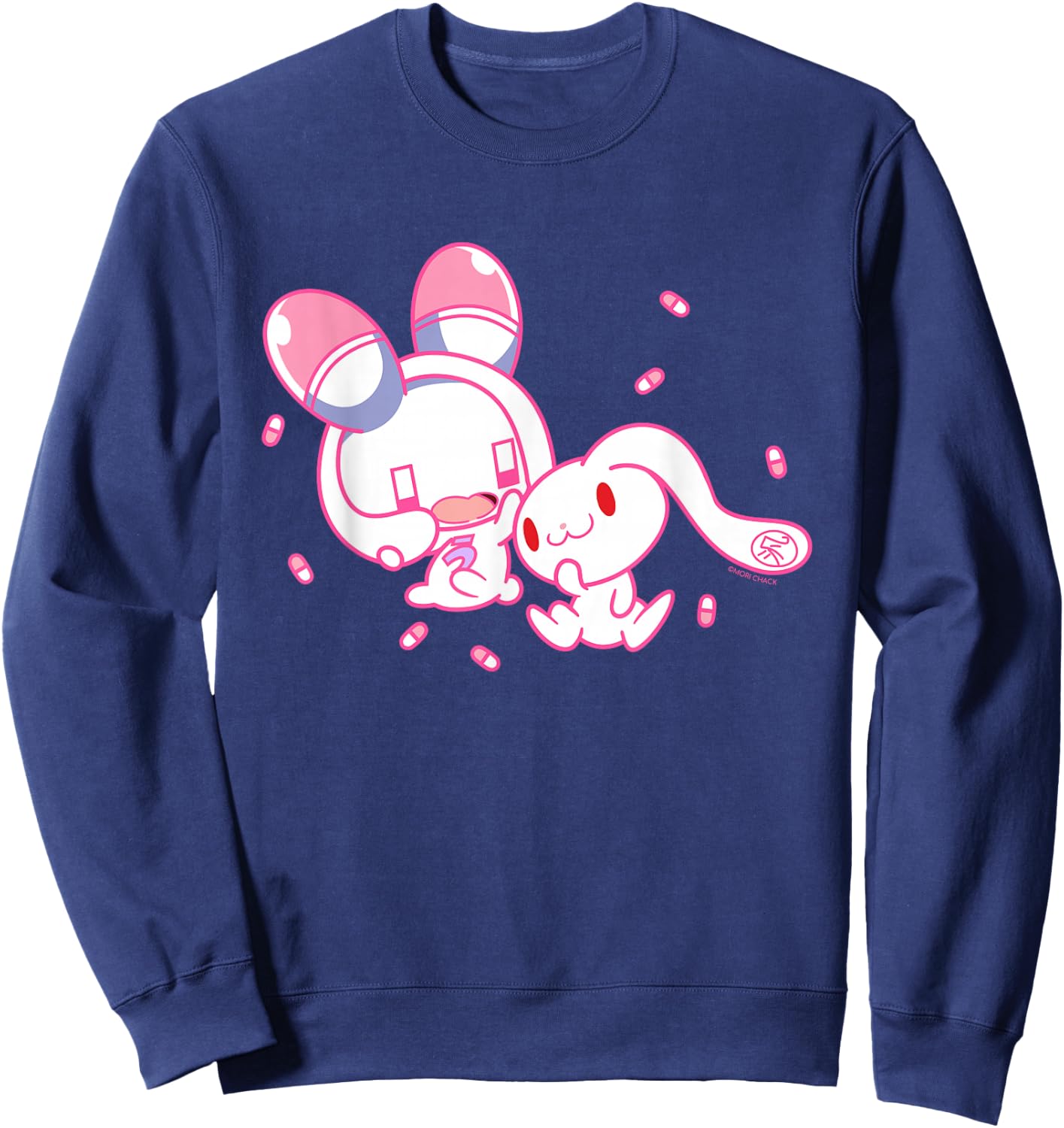All Purpose Bunny & Usatan Capsules Hanyo Usagi Sweatshirt - Sweatshirt | Navy