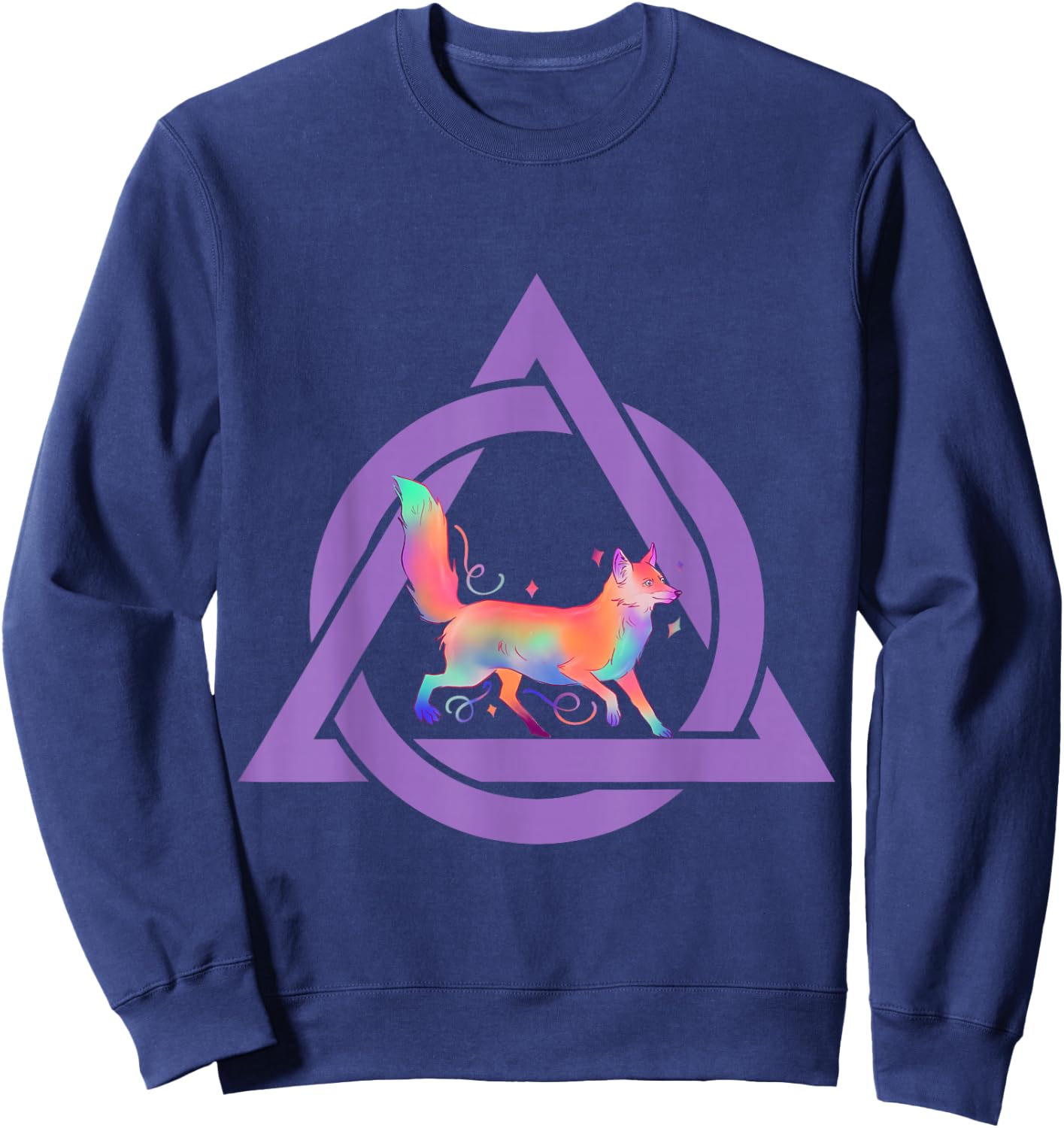 Therian Wear Delta Fox , Black, S Sweatshirt - Sweatshirt | Navy