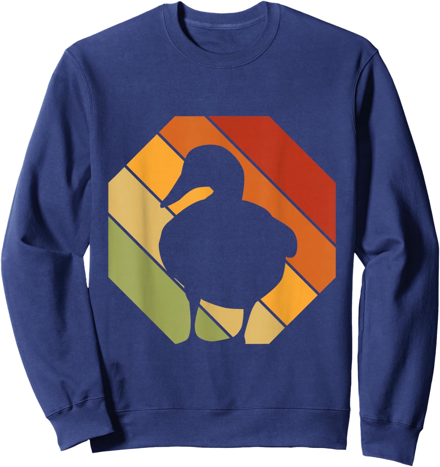 Retro Duck Rubber Duck Drake - Vintage Duck Sweatshirt - Sweatshirt | Navy