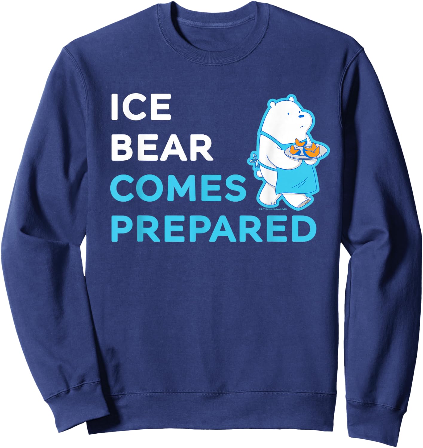 We Bare Bears Ice Bear Comes Prepared Sweatshirt - Sweatshirt | Navy