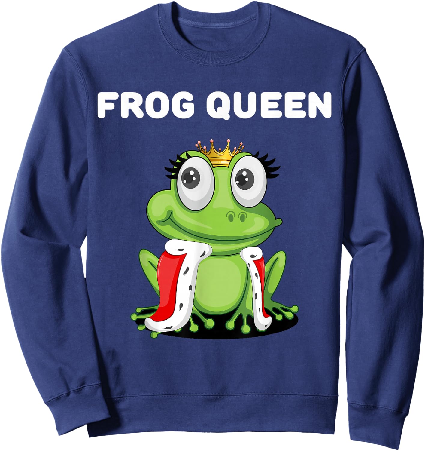 Frog Queen Girls' Frog Women's Frog , black Sweatshirt - Sweatshirt | Navy