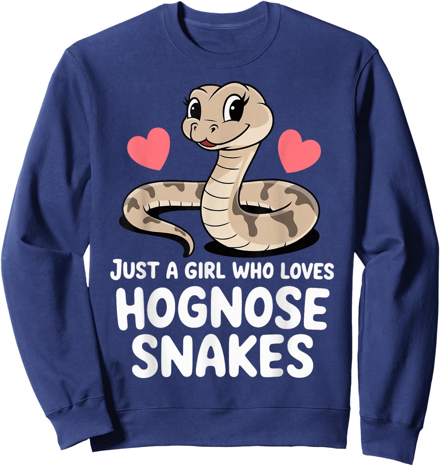 Just A Girl Who Loves Hognose Snakes Sweatshirt - Sweatshirt | Navy