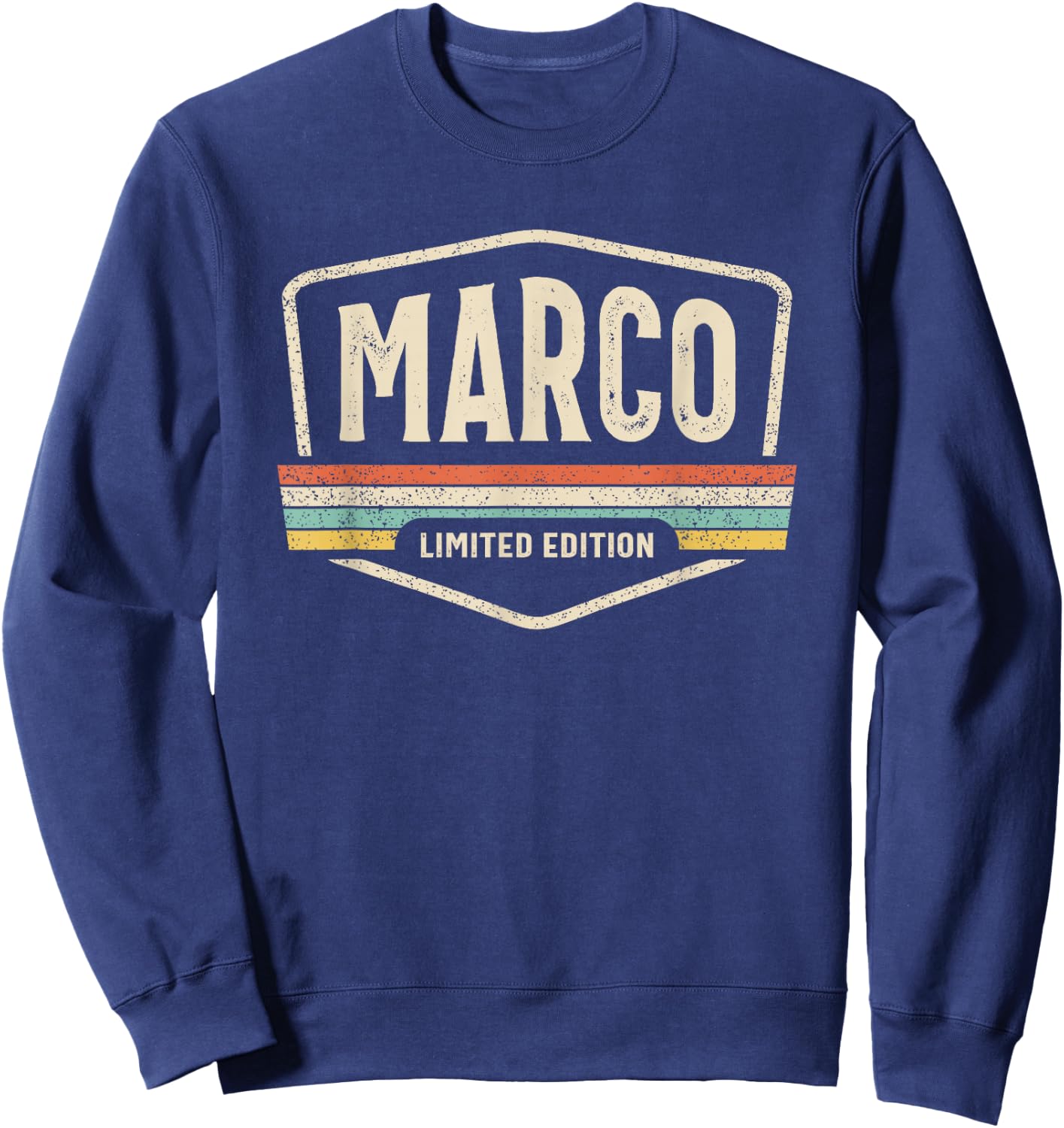 Marco Limited Edition Funny Name Personalised Marco , Black, S Sweatshirt - Sweatshirt | Navy