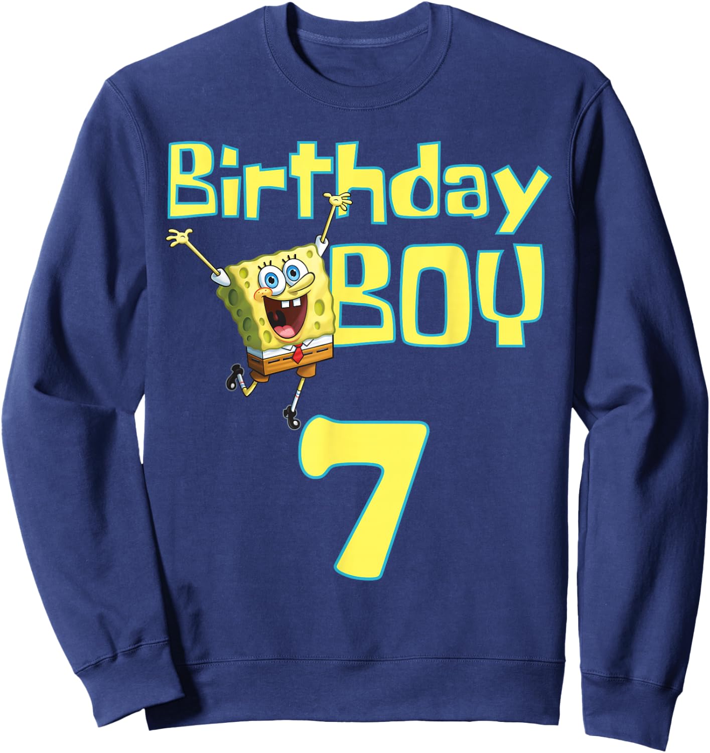 Mademark x SpongeBob SquarePants - SpongeBob SquarePants Birthday Boy 7 Sweatshirt - Sweatshirt | Navy