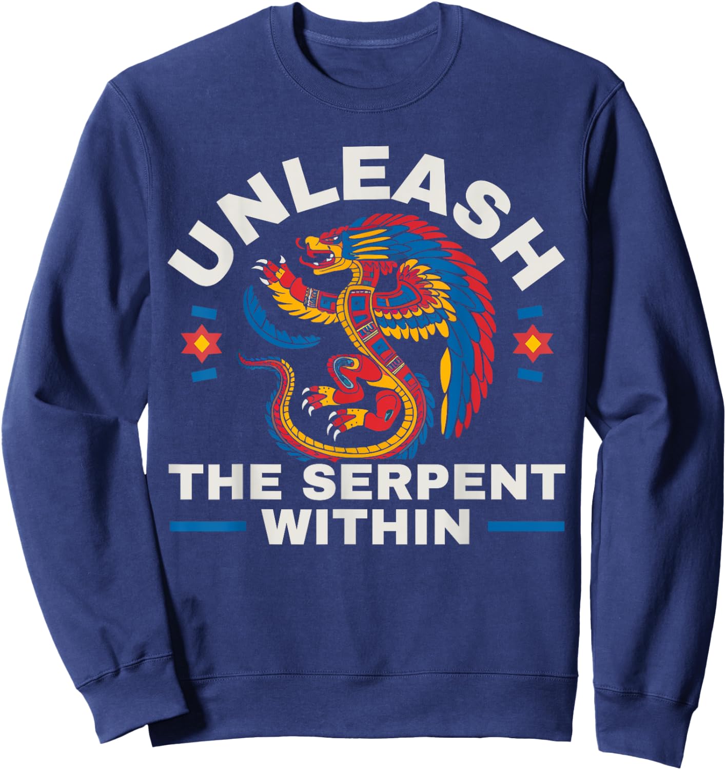 Aztec God Aztec Culture Mayan Indigenous Quetzalcoatl Sweatshirt - Sweatshirt | Navy