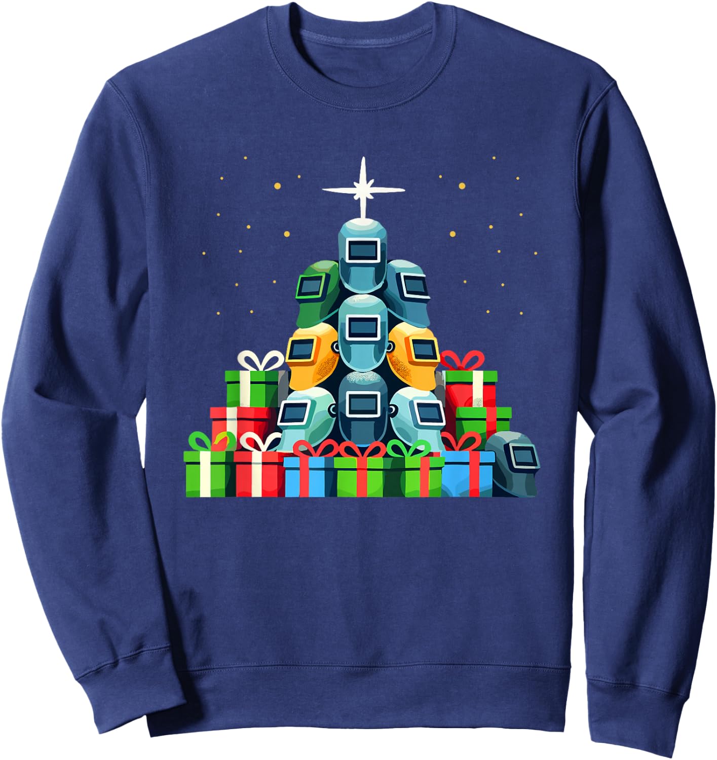 Christmas Tree Mig Welder Metal Weld Welding Welders Sweatshirt - Sweatshirt | Navy