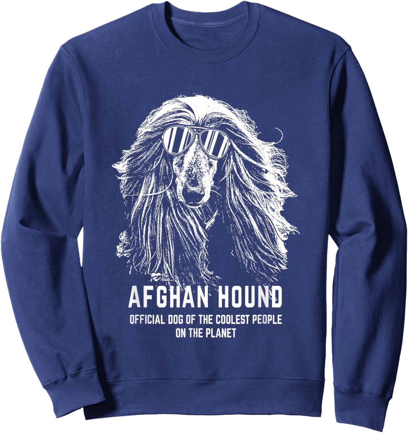 Afghan Hound Official Dog of the Coolest Pup Lovers Women Sweatshirt - Sweatshirt | Navy