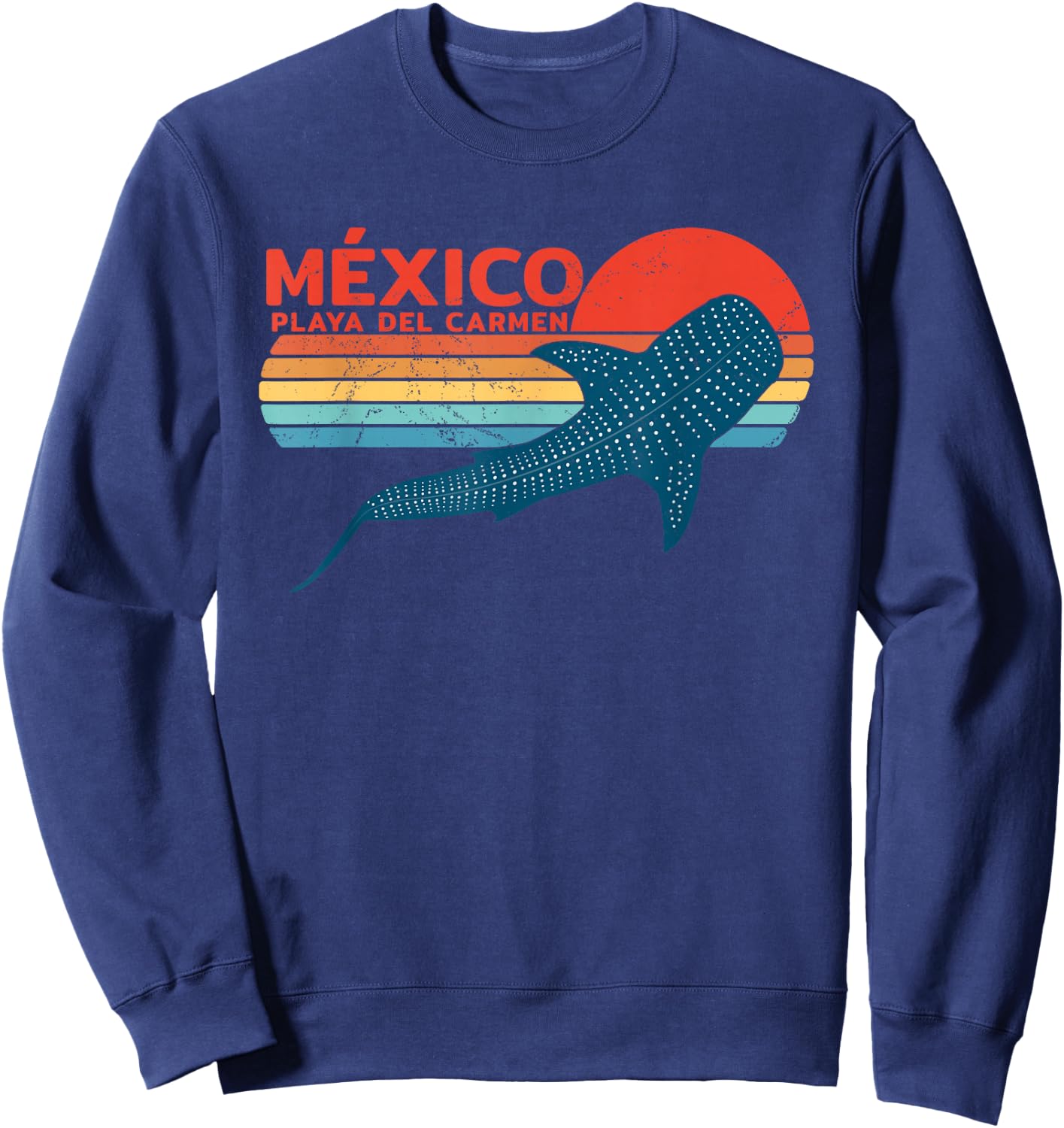 Whale Shark Playa del Carmen Mexico Sweatshirt - Sweatshirt | Navy