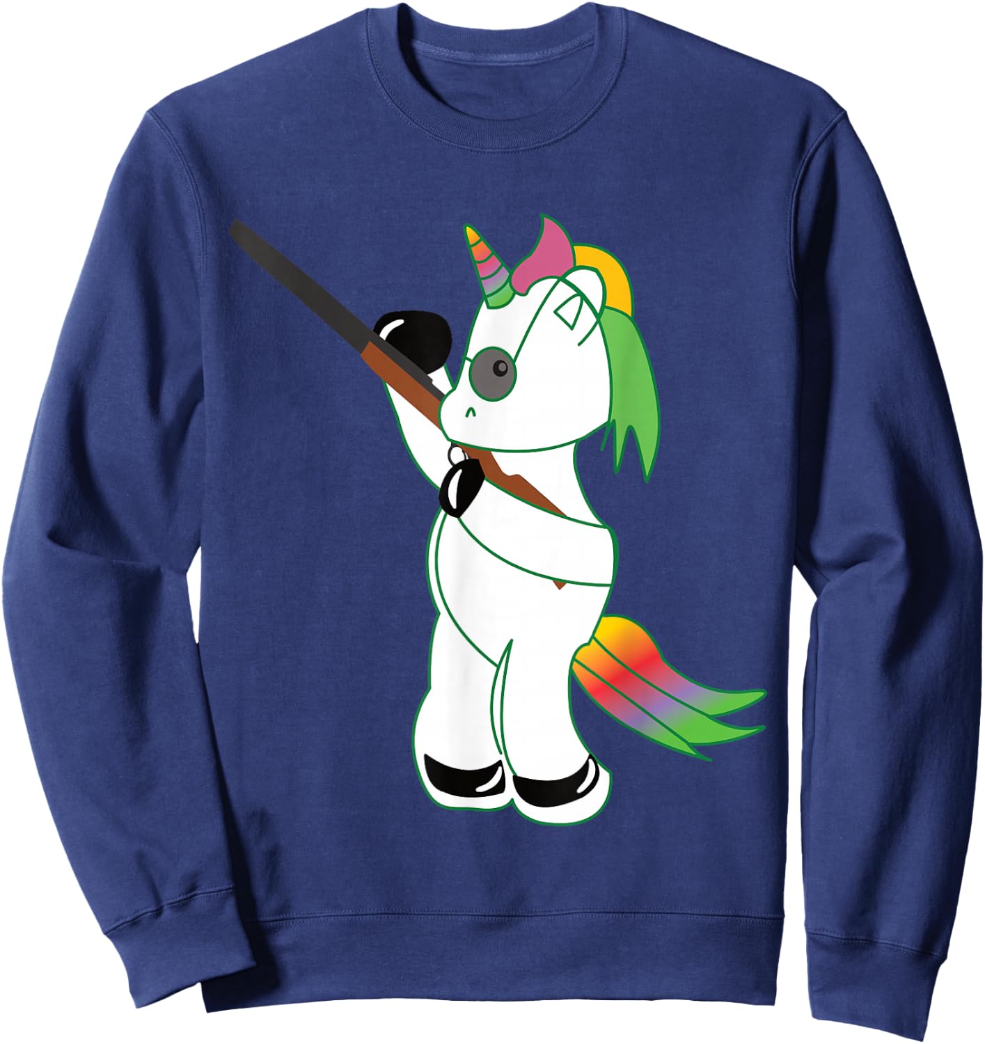 Einhorn Schützenfest Dabbing Unicorn Vogelstange Sweatshirt - Sweatshirt | Navy