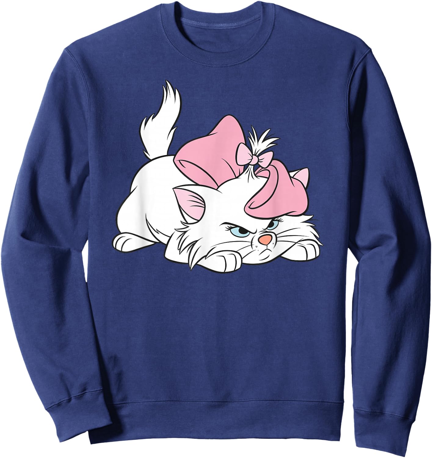 Aristocats Evil Kitten , Black, S Sweatshirt - Sweatshirt | Navy