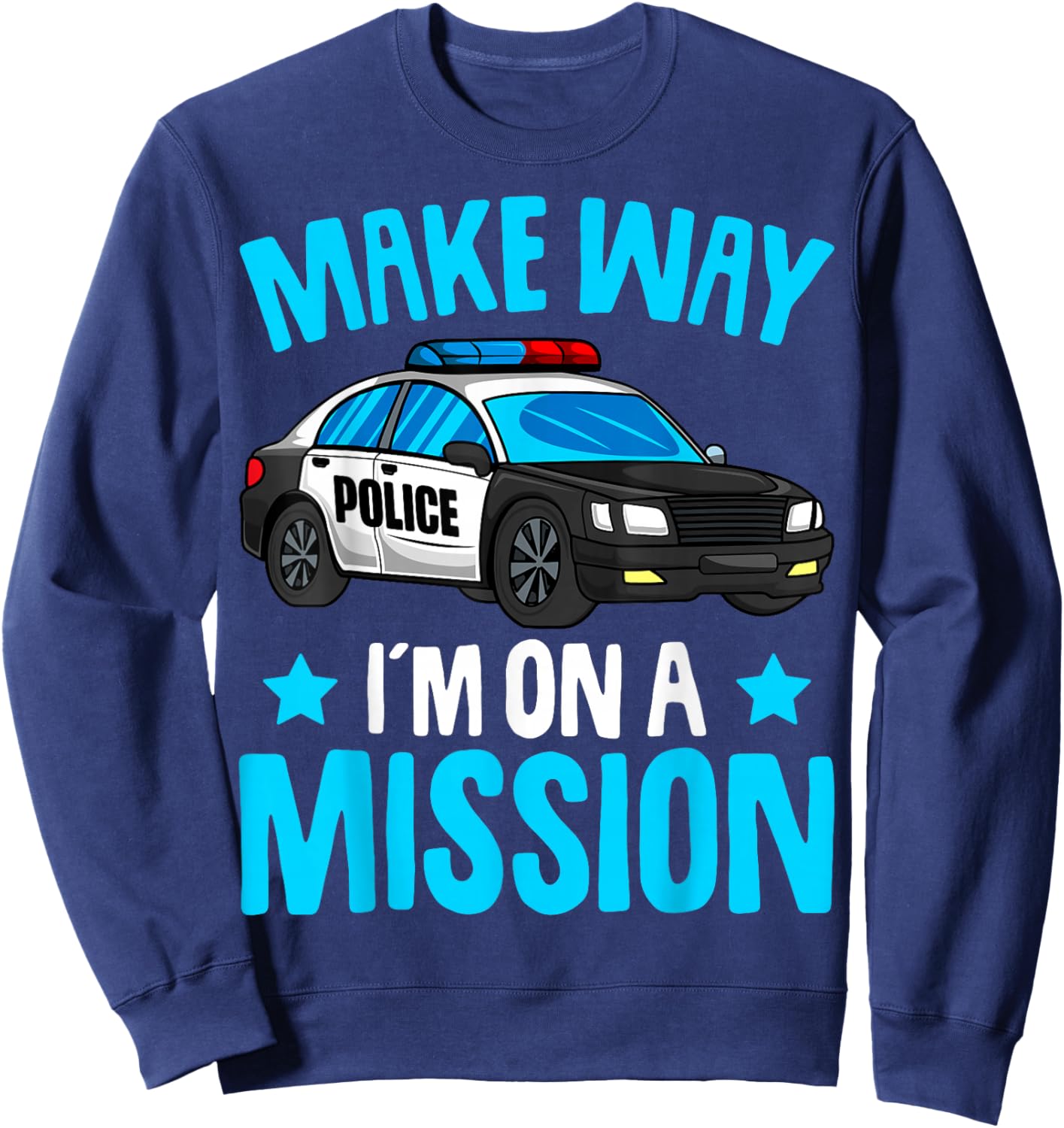 Police Officer Policeman Cop Boys Kids Toddler Sweatshirt - Sweatshirt | Navy
