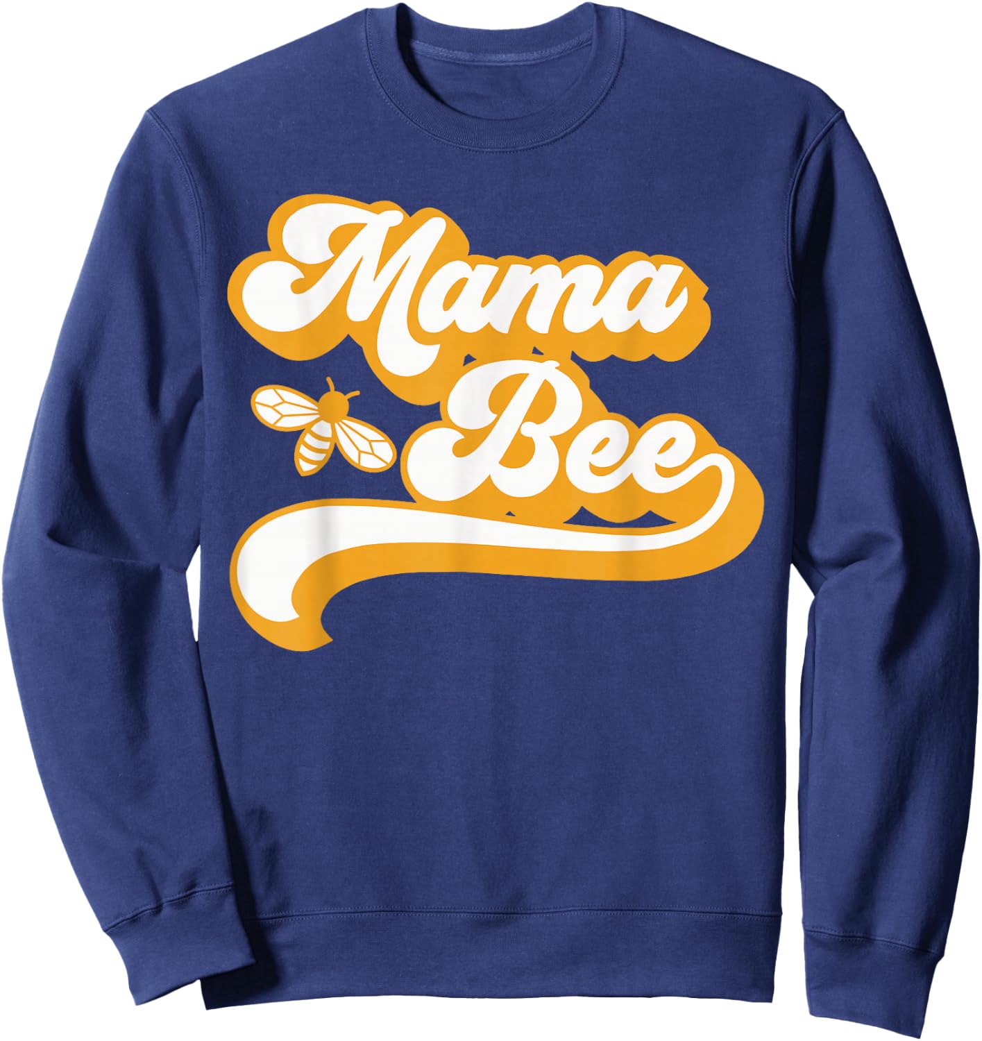 Mama Bee Shirt Family Bee Shirts First Bee Day Outfits Sweatshirt - Sweatshirt | Navy