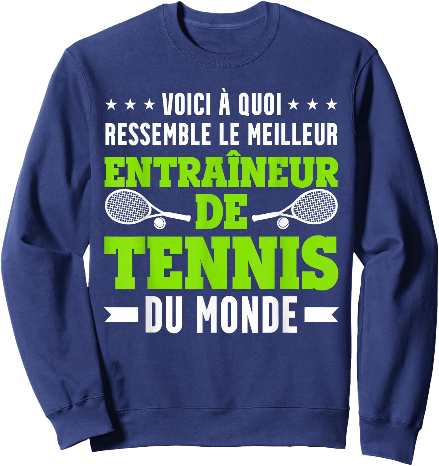 Funny The Best Tennis Coach Sweatshirt - Sweatshirt | Navy