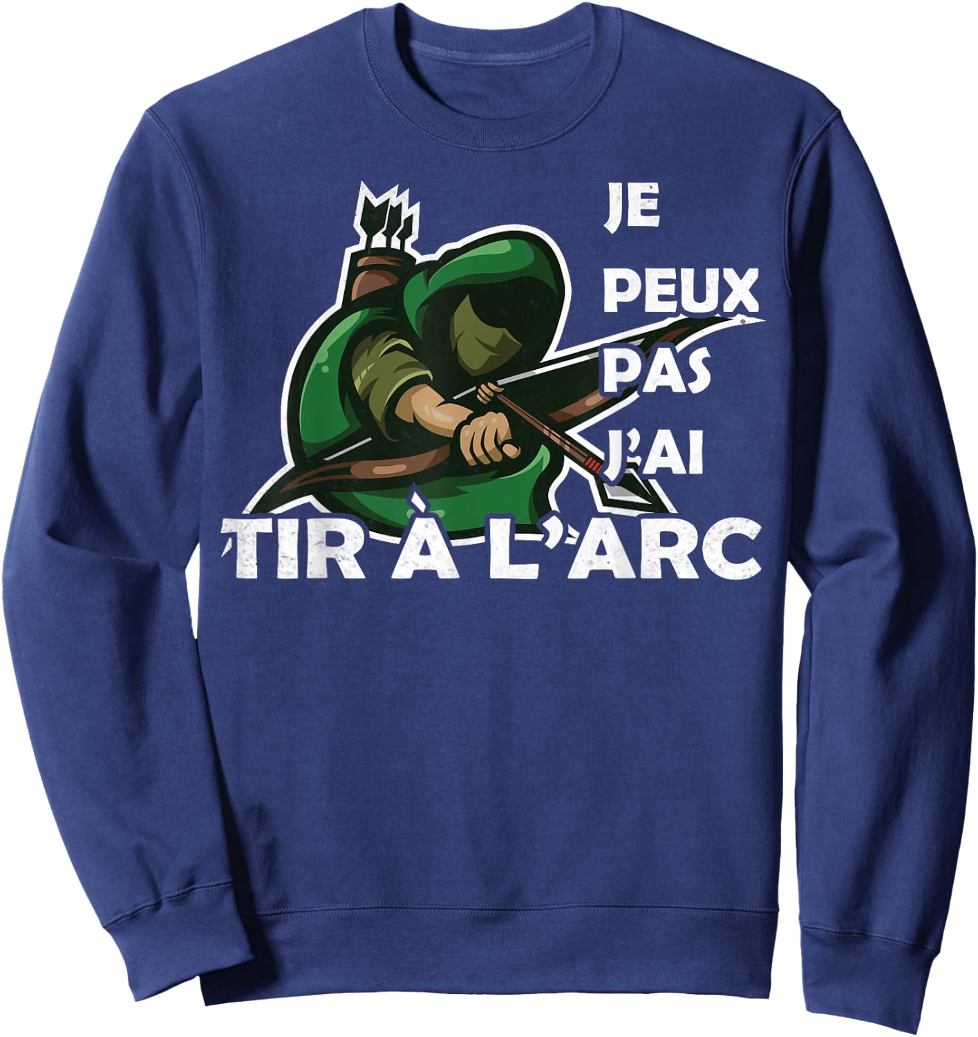 Archery Archer Bow Archer Shooter Humor 2025 Sweatshirt - Sweatshirt | Navy