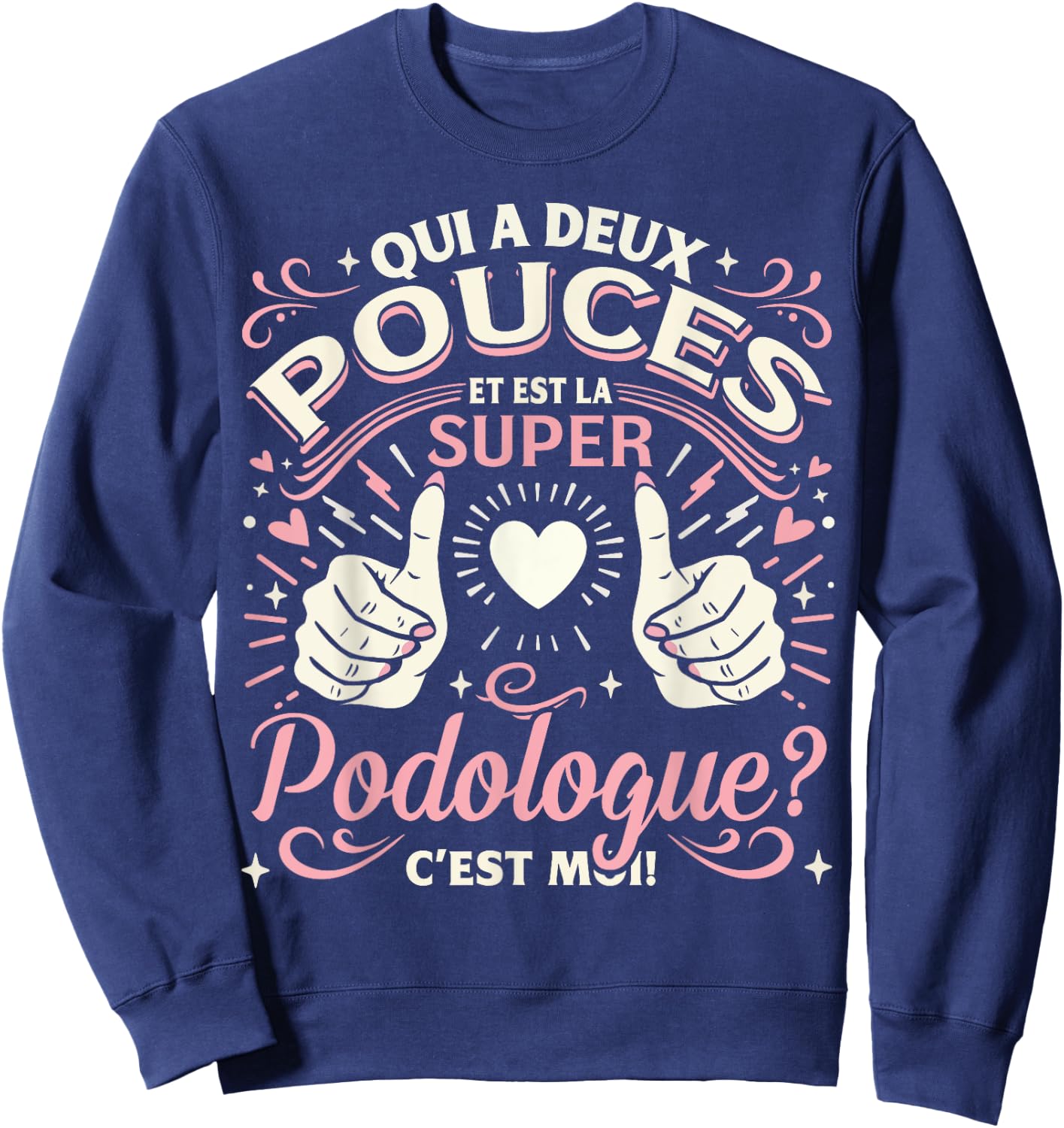 A Super Podiatrist Gift Podiatrist Woman , Black, S Sweatshirt - Sweatshirt | Navy