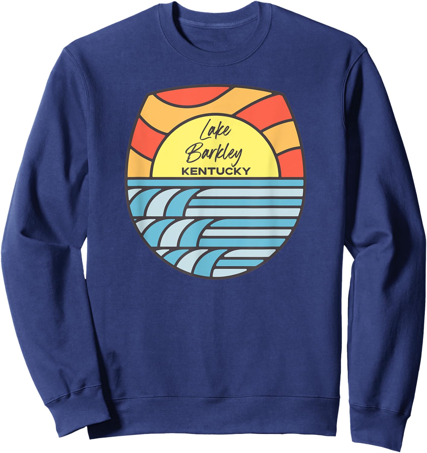 Lake Barkley Kentucky KY Sunset Sunrise Souvenir Sweatshirt - Sweatshirt | Navy